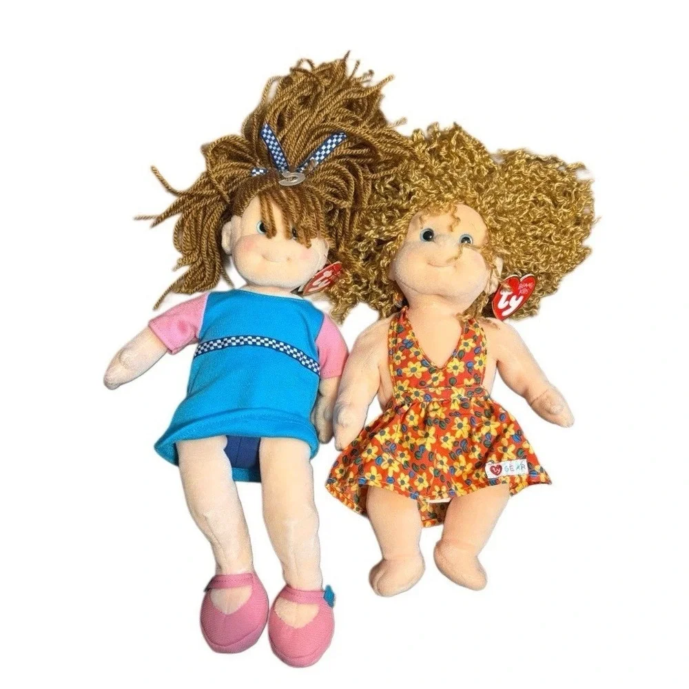 Ty Beanie Boppers Princess and Bubbly‎ Betty Plush Dolls Set with Tags 2001 2000